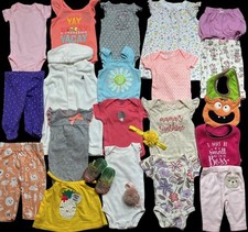 Usado, Lote de Roupas Calças Oufits Pacote Camisas de Verão Carter's GAP Bebê Menina Recém-nascida comprar usado  Enviando para Brazil