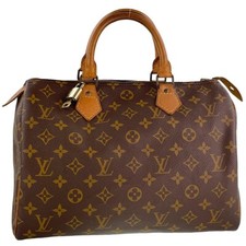 Bolsa de mão Louis Vuitton monograma Speedy 30 couro tecido marrom 3157 comprar usado  Enviando para Brazil