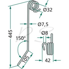 Striegelzinken 5mm passend gebraucht kaufen  Pilsting