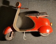 Scooter de metal vermelho vintage estilo brinquedo de lata scooter ex cond display  comprar usado  Enviando para Brazil