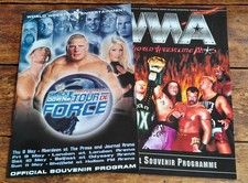 Two wrestling programmes for sale  CHESTERFIELD