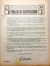 Pnf disposizioni1942 firenze usato  Viterbo