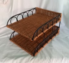 Vintage wicker black for sale  SPALDING