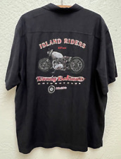 Camisa Tommy Bahama Island Riders motocicleta 100% seda GG comprar usado  Enviando para Brazil