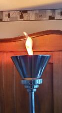 Stehlampe chrom flammeneffekt gebraucht kaufen  Bielefeld