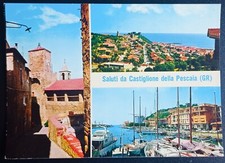 Cartolina colori saluti usato  Novara