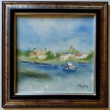 Tableau marine bateaux d'occasion  Seiches-sur-le-Loir