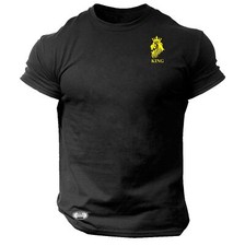 Camiseta King Lion bolso roupas de ginástica musculação treino exercício top comprar usado  Enviando para Brazil