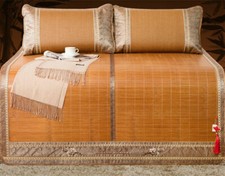 Tapete de cama dobrável de bambu 2024 verão rattan multi-tamanho completo queen king comprar usado  Enviando para Brazil