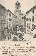 Ao166 cartolina fiume usato  Tramonti