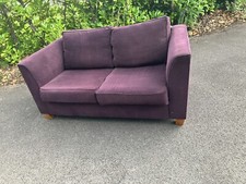 Purple sofa seater for sale  LOUGHBOROUGH