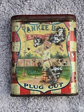 Raro YANKEE BOY plugue corte tabaco bolso lata beisebol cerca de 1910 antigo SDCo comprar usado  Enviando para Brazil