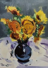 JOSE TRUJILLO Pintura a Óleo IMPRESSIONISMO Colecionável ORIGINAL Girassóis Certificado de autenticidade comprar usado JOSE TRUJILLO Pintura a Óleo IMPRESSIONISMO Colecionável ORIGINAL Girassóis Certificado de autenticidade comprar usado  Enviando para Brazil