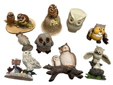 Estatuetas de coruja vintage arte esculturas estátuas enfeite coleção decoração cozinha LOTE 9 comprar usado  Enviando para Brazil