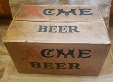 Caixa de cerveja vintage ACME papelão 24 garrafas de 11 oz São Francisco Los Angeles  comprar usado  Enviando para Brazil