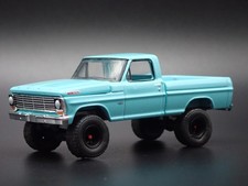 1967 67 FORD F100 CAMA CURTA 4X4 PICAPE AZUL ESCALA 1:64 MODELO DE CARRO FUNDIDO comprar usado  Enviando para Brazil