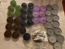 Sinnlig Candles Tea Lights cera caixa aberta novo preto, cinza, verde, lilás, marrom #40 comprar usado  Enviando para Brazil