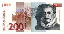 Slovenia banconota 200 usato  Vittorio Veneto