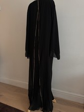 Black abaya pleated for sale  HAYES
