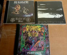 BLASPHEMY -  PYOGENESIS - ORGANIC INFEST - JL AMERICA CD LOT VINTAGE DEATH METAL comprar usado  Enviando para Brazil