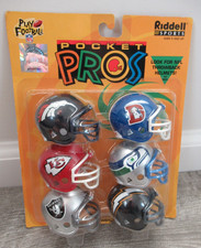 Usado, Conjunto de 6 capacete AFC West Riddell Pocket Pro com Denver Broncos Throwback NFL comprar usado  Enviando para Brazil