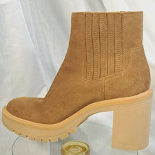 Botas de salto plataforma Dolce Vita rodízio tamanho 7.5 camurça camelo comprar usado  Enviando para Brazil