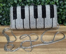 Novo sem etiquetas! Bolsa de noite PIANO teclado cristal strass embreagem nupcial comprar usado Novo sem etiquetas! Bolsa de noite PIANO teclado cristal strass embreagem nupcial comprar usado  Enviando para Brazil