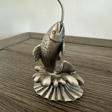 Peixe de estanho vintage presente foto lugar cartão memorando nota desktop 5” suporte comprar usado  Enviando para Brazil