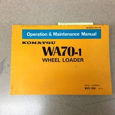 Komatsu wa70 operation for sale  Sugar Grove