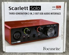 Focusrite Scarlett Solo 3ª Geração - Nova Caixa Aberta comprar usado  Enviando para Brazil