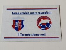 Tessera taranto supporters usato  Foligno