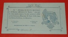 Carnet bal 1910 d'occasion  Vendat