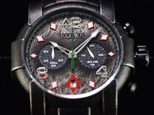 Usado, Invicta 47mm VOODOO EYE POKER Speedway Chrono antigo relógio pulseira preta SS comprar usado  Enviando para Brazil