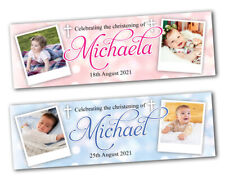 Personalised christening banne for sale  LONDON