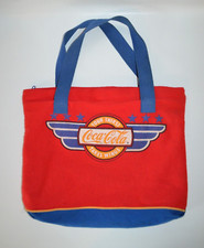Bolsa tote vintage 1986 Coca-Cola com zíper superior alças duplas, usado comprar usado  Enviando para Brazil