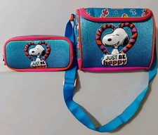 HTF Chenson Peanuts Snoopy Just Be Happy bolsa térmica isolada e estojo correspondente comprar usado  Enviando para Brazil