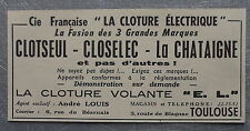 1960 clotseul closelec d'occasion  Expédié en Belgium