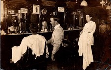 Rppc vintage barber for sale  La Mesa