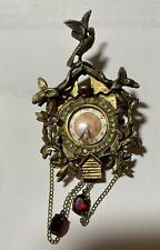 Relógio broche Mid Century Taylor Cuckoo Clock..TJ361 comprar usado  Enviando para Brazil