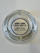 Glass advertising ashtray for sale  Baird
