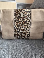 Handtasche beige leopardprint gebraucht kaufen  Mitwitz