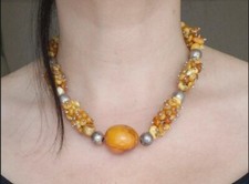 Collier vintage ambre d'occasion  Paris I