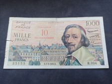 1000 francs richelieu d'occasion  Plœuc-sur-Lié
