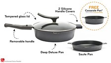Juego de sartenes Flavorcast 28 cm - La sartén para hacer todo - ¡Cocina como un profesional! segunda mano  Embacar hacia Mexico