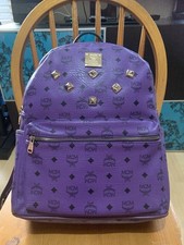 Mcm purple leather for sale  LONDON