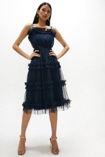 Strappy tiered ruffle for sale  THATCHAM