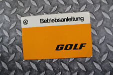 Golf typ betriebsanleitung gebraucht kaufen  Wolfsburg