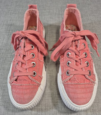 Usado, Tênis casual Blowfish rosa desgastado denim Malibu infantil tamanho 4 EUA comprar usado  Enviando para Brazil