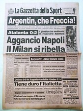 GAZZETTA DELLO SPORT 12 APRILE 1990 ATALANTA-NAPOLI 0-2 A TAVOLINO ALEMAO comprar usado  Enviando para Brazil