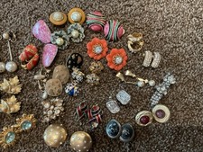 earrings clip older costume for sale  La Mesa